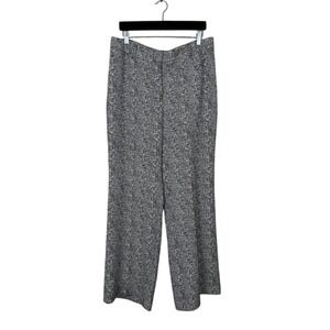 White House Black Market Wide Leg Herringbone Trousers Pants‎ Women 12R